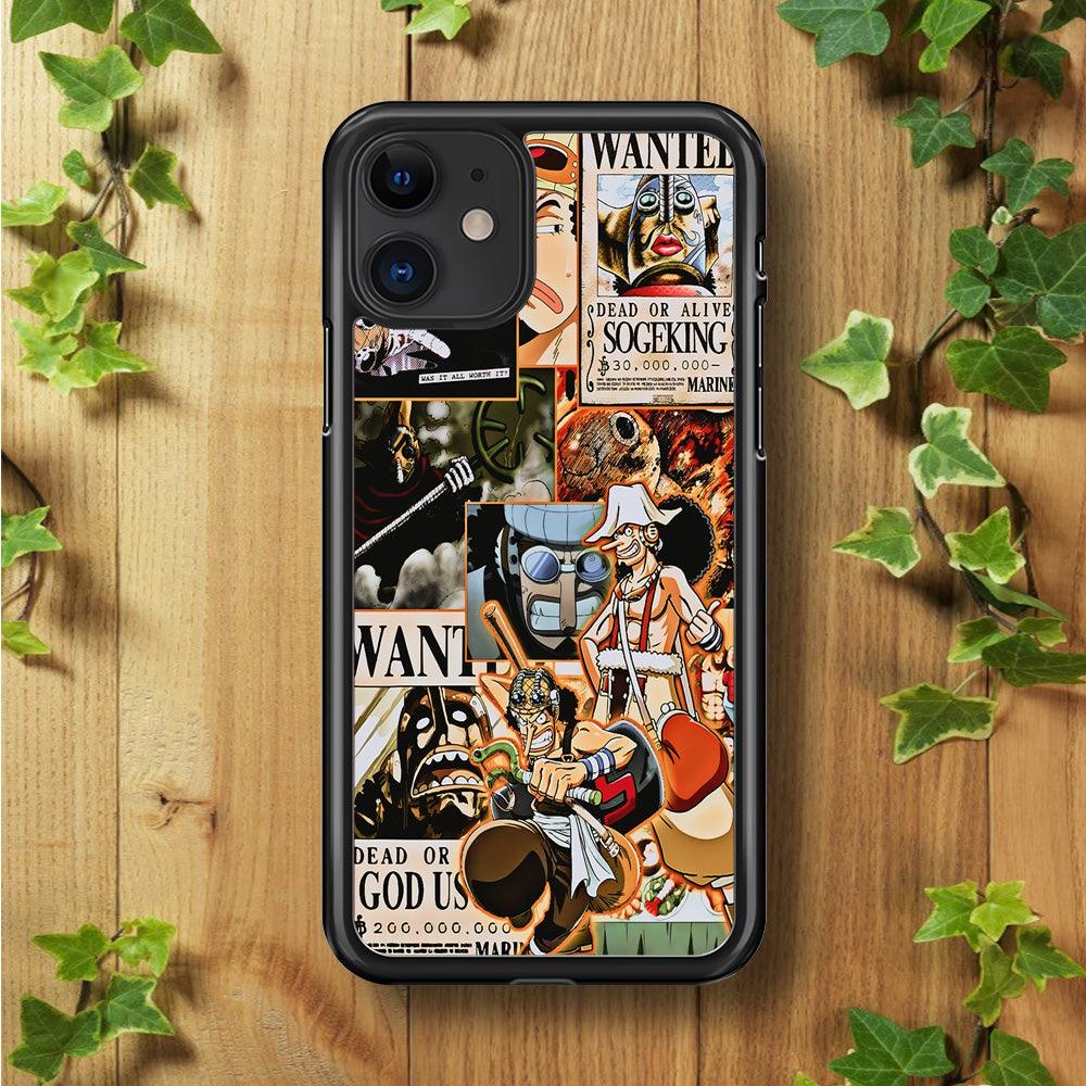 One Piece Sogeking Aesthetic iPhone 11 Case-Rubber / Black (2D Case)-Xtracase