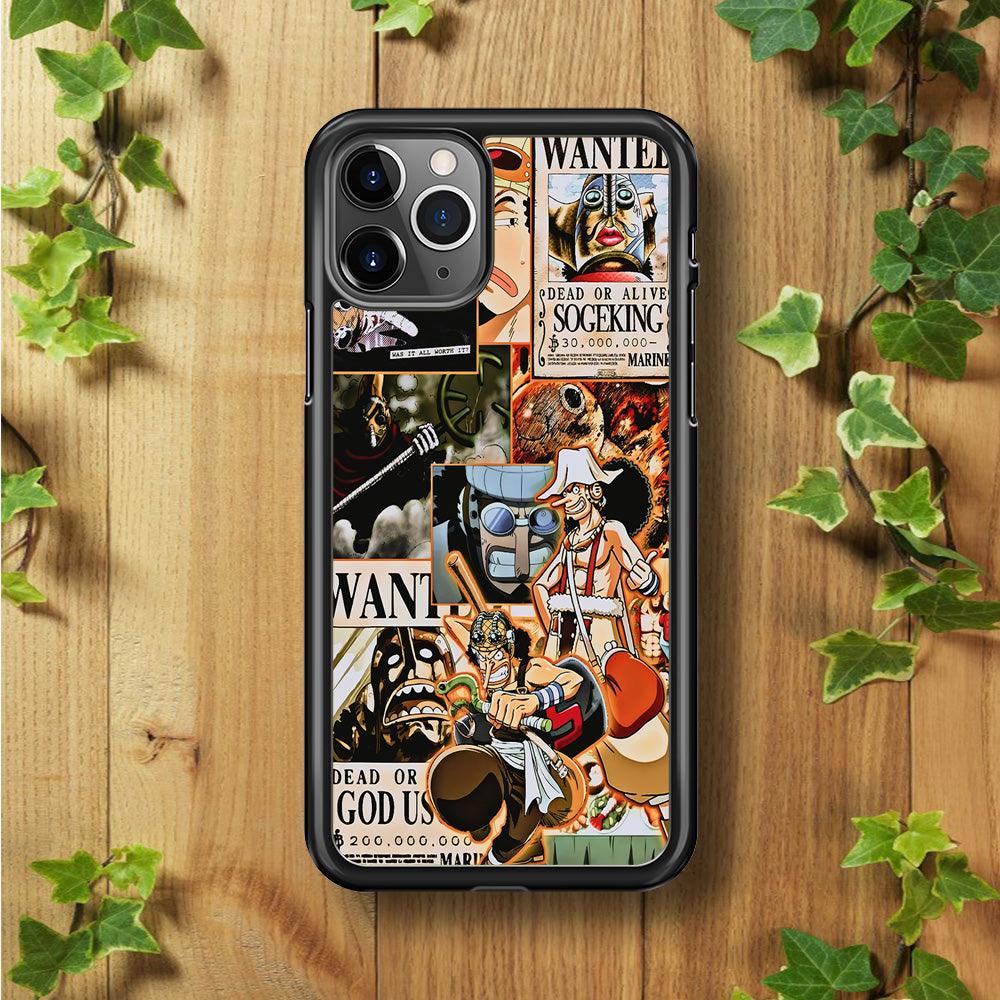 One Piece Sogeking Aesthetic iPhone 11 Pro Case-Rubber / Black (2D Case)-Xtracase