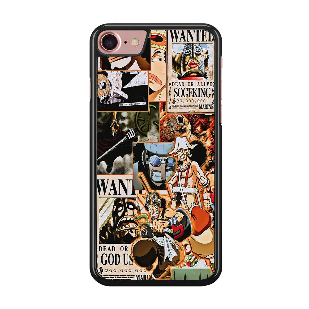 One Piece Sogeking Aesthetic iPhone SE 2020 Case-Rubber / Black (2D Case)-Xtracase