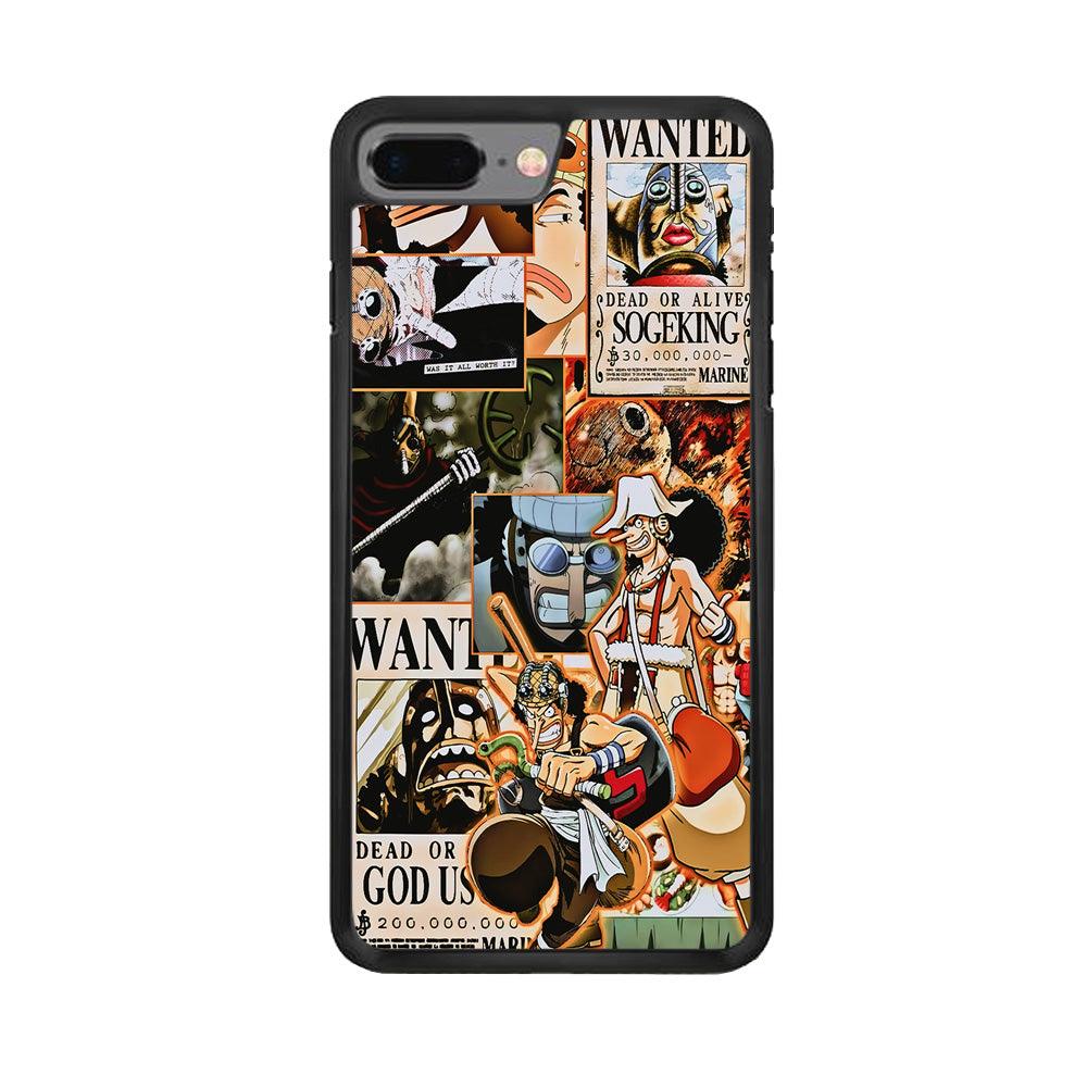 One Piece Sogeking Aesthetic iPhone 7 Plus Case-Rubber / Black (2D Case)-Xtracase