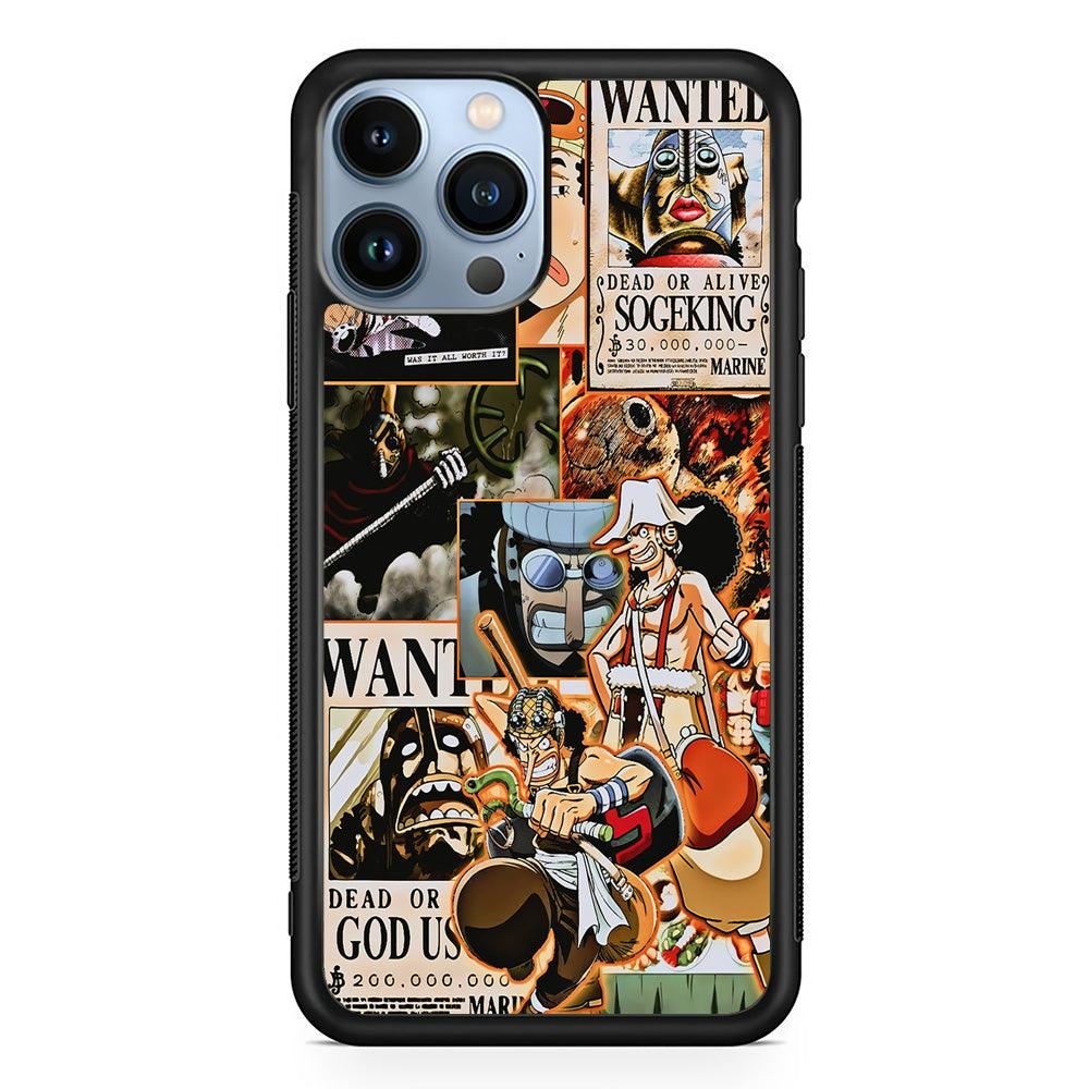 One Piece Sabo Comic iPhone 13 Pro Case-Rubber / Black (2D Case)-Xtracase