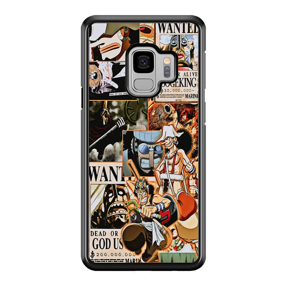 One Piece Sogeking Aesthetic Samsung Galaxy S9 Case-Rubber / Black (2D Case)-Xtracase