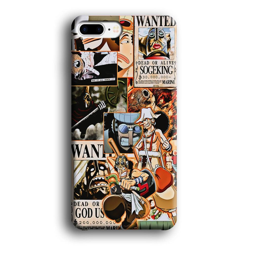 One Piece Sogeking Aesthetic iPhone 7 Plus Case-Plastic / Full Wrap (3D Case)-Xtracase