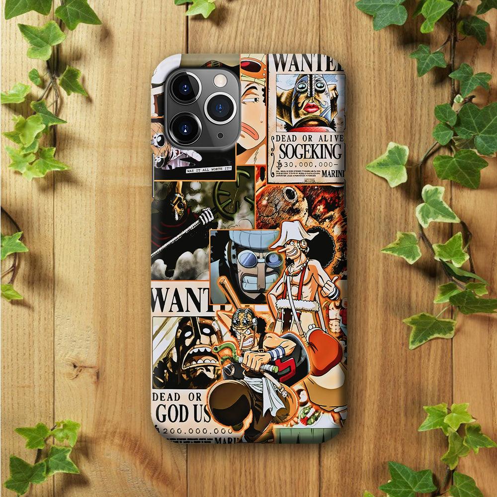 One Piece Sogeking Aesthetic iPhone 11 Pro Case-Plastic / Full Wrap (3D Case)-Xtracase