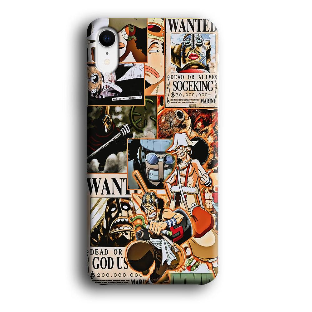 One Piece Sogeking Aesthetic iPhone XR Case-Plastic / Full Wrap (3D Case)-Xtracase