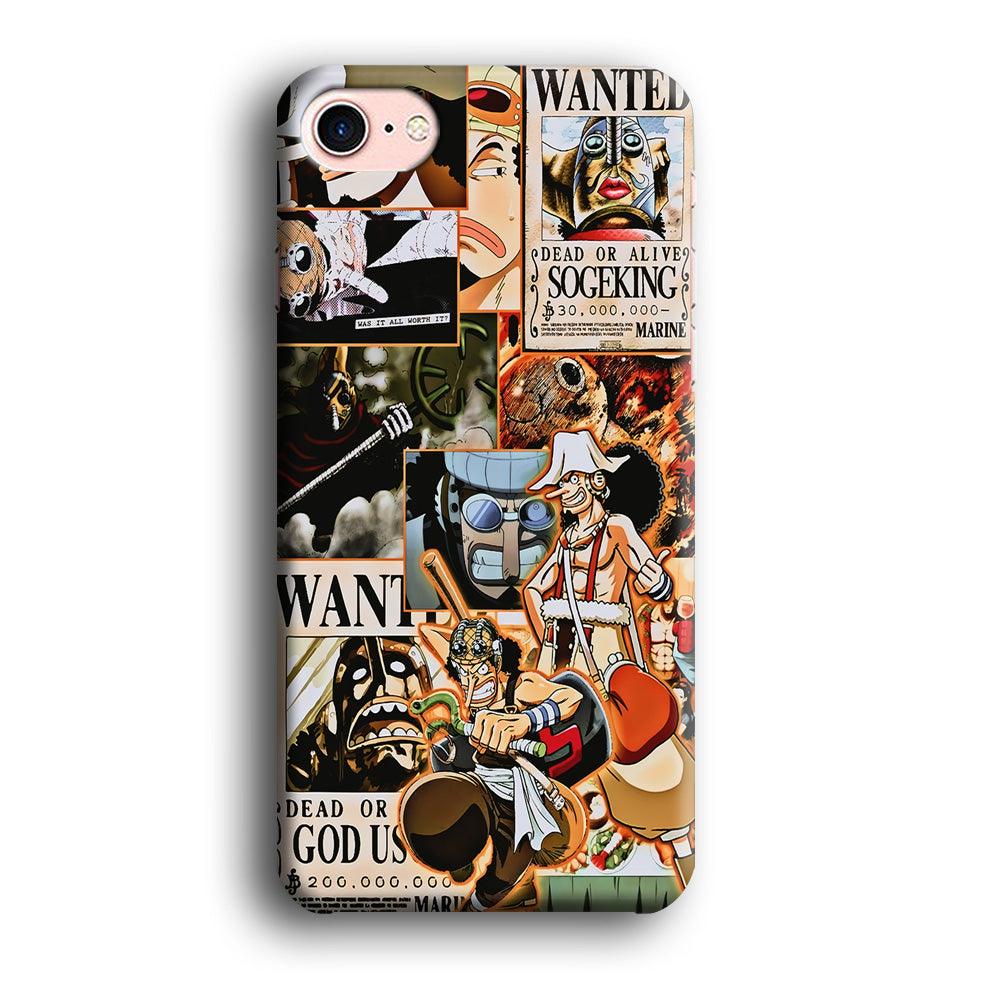 One Piece Sogeking Aesthetic iPhone 8 Case-Plastic / Full Wrap (3D Case)-Xtracase