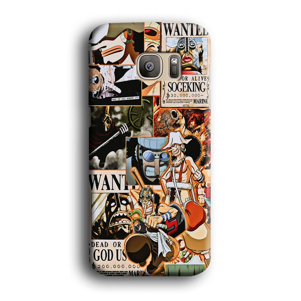 One Piece Sogeking Aesthetic Samsung Galaxy S7 Edge Case-Plastic / Full Wrap (3D Case)-Xtracase