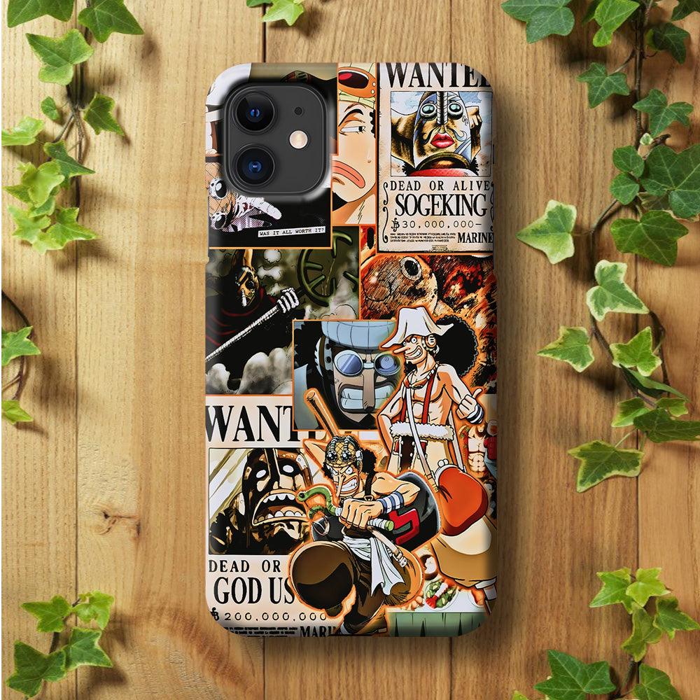 One Piece Sogeking Aesthetic iPhone 11 Case-Plastic / Full Wrap (3D Case)-Xtracase