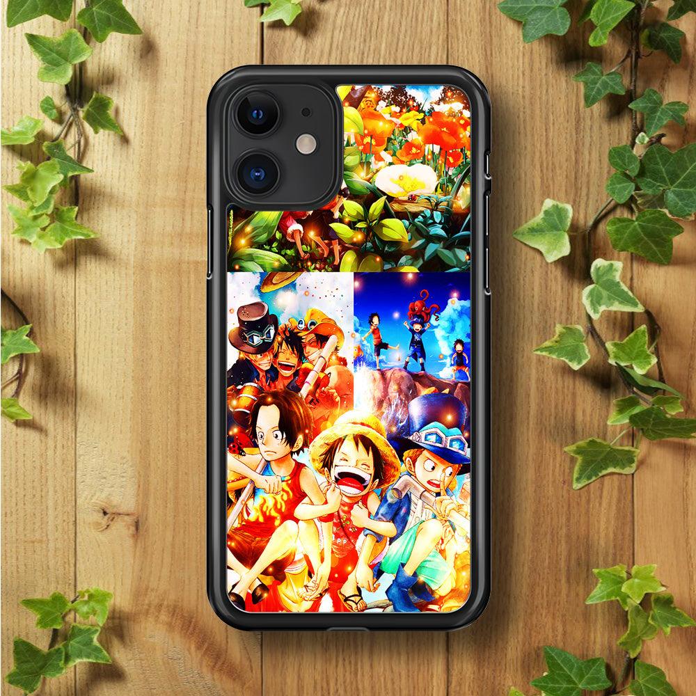 One Piece Three Siblings iPhone 11 Case-Rubber / Black (2D Case)-Xtracase
