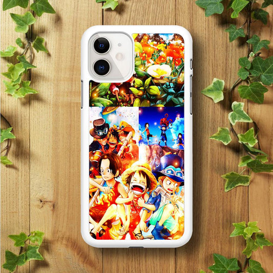 One Piece Three Siblings iPhone 11 Case-Rubber / White (2D Case)-Xtracase