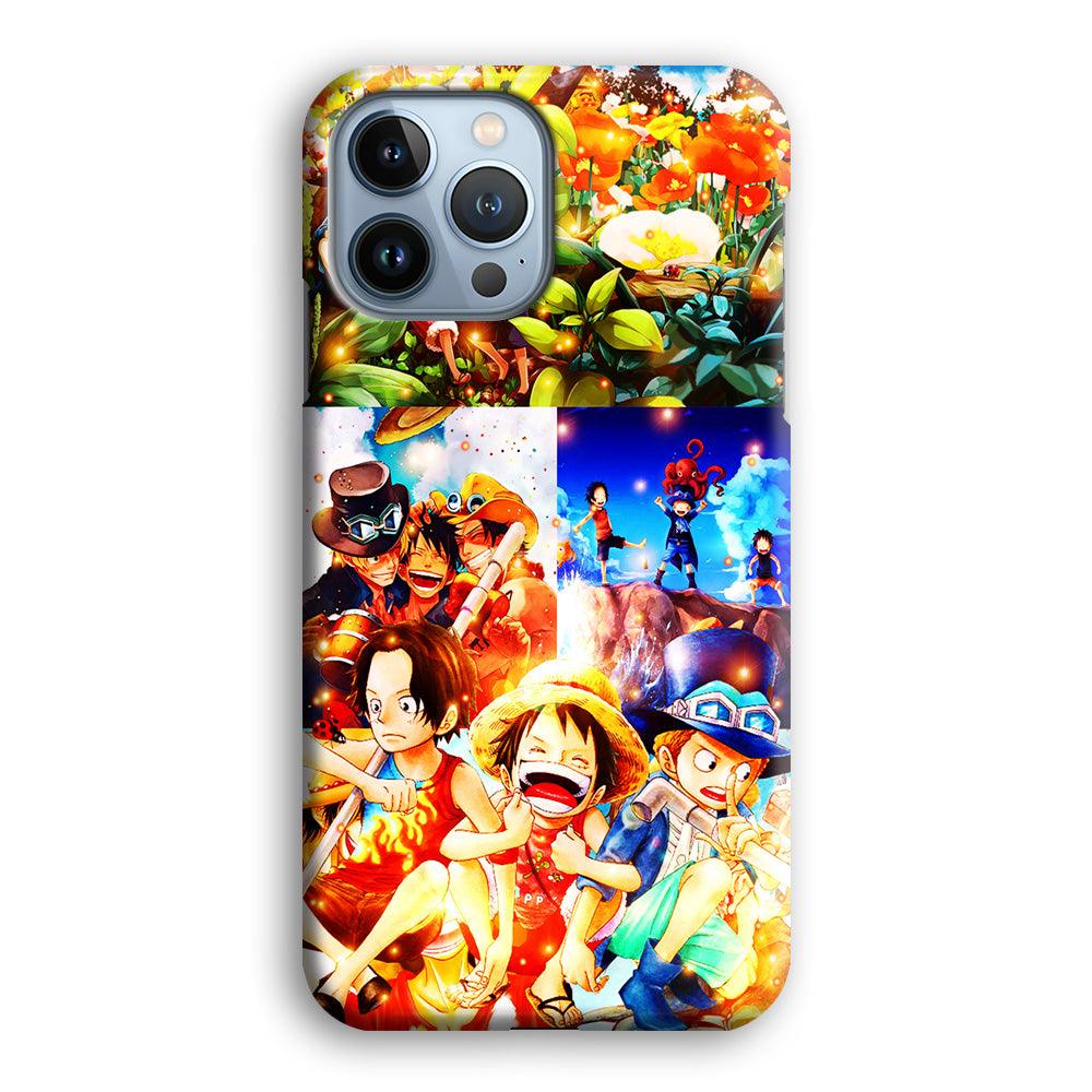 One Piece Three Siblings iPhone 13 Pro Case-Plastic / Full Wrap (3D Case)-Xtracase