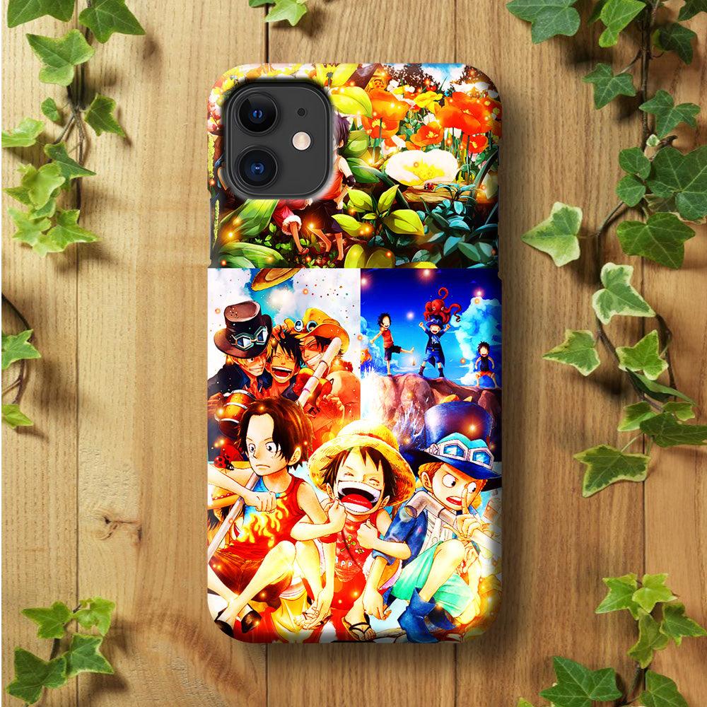 One Piece Three Siblings iPhone 11 Case-Plastic / Full Wrap (3D Case)-Xtracase