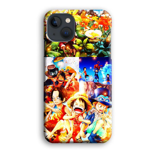 One Piece Three Siblings iPhone 13 Mini Case-Plastic / Full Wrap (3D Case)-Xtracase