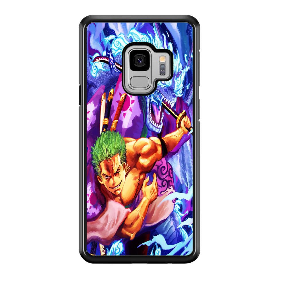 One Piece Zoro Dragon Samsung Galaxy S9 Case-Plastic / Full Wrap (3D Case)-Xtracase