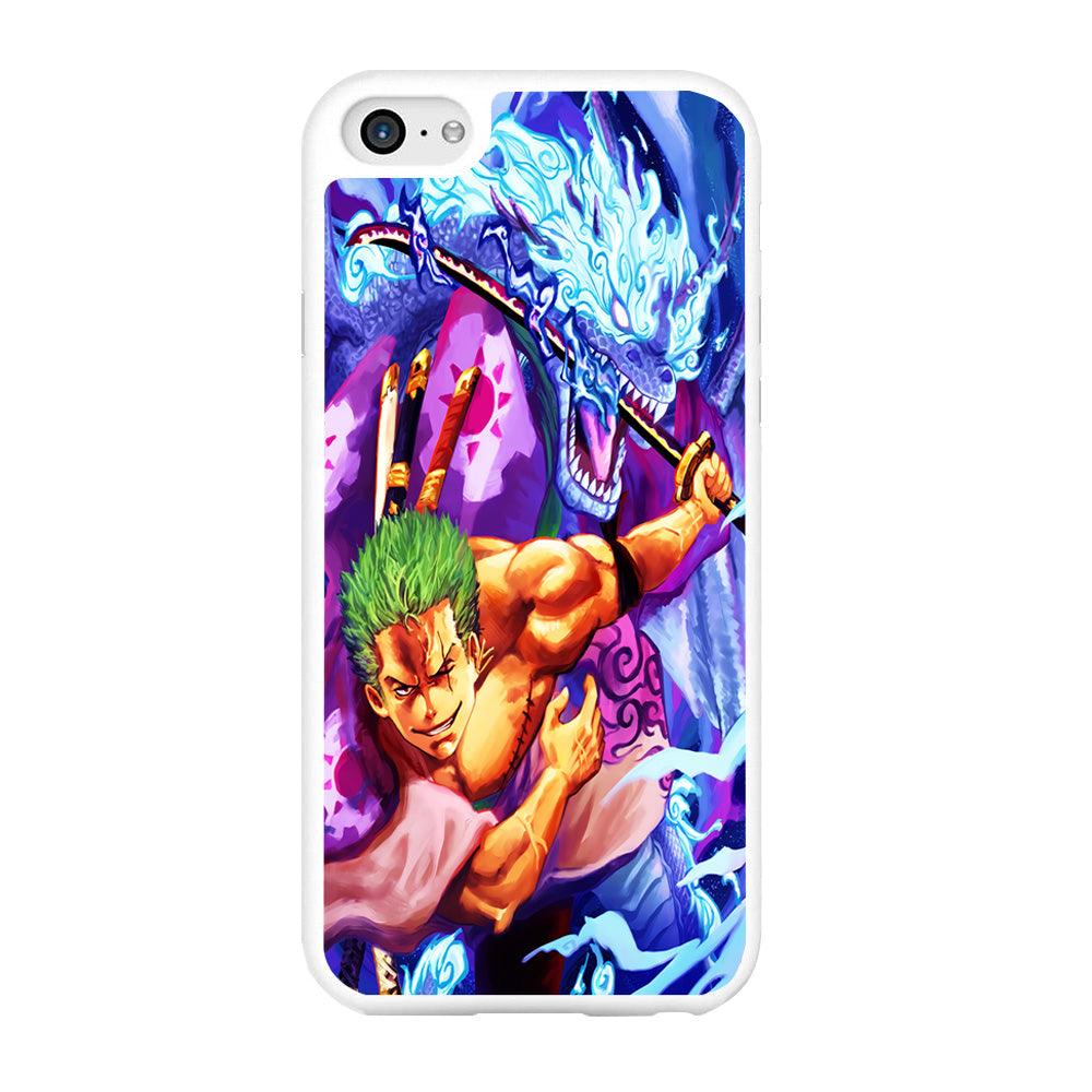 One Piece Zoro Dragon iPhone 6 | 6s Case-Rubber / White (2D Case)-Xtracase