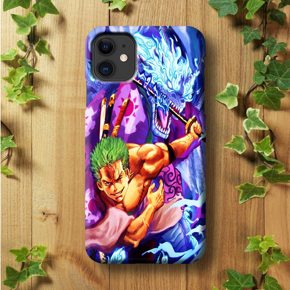 One Piece Zoro Dragon iPhone 11 Case-Plastic / Full Wrap (3D Case)-Xtracase