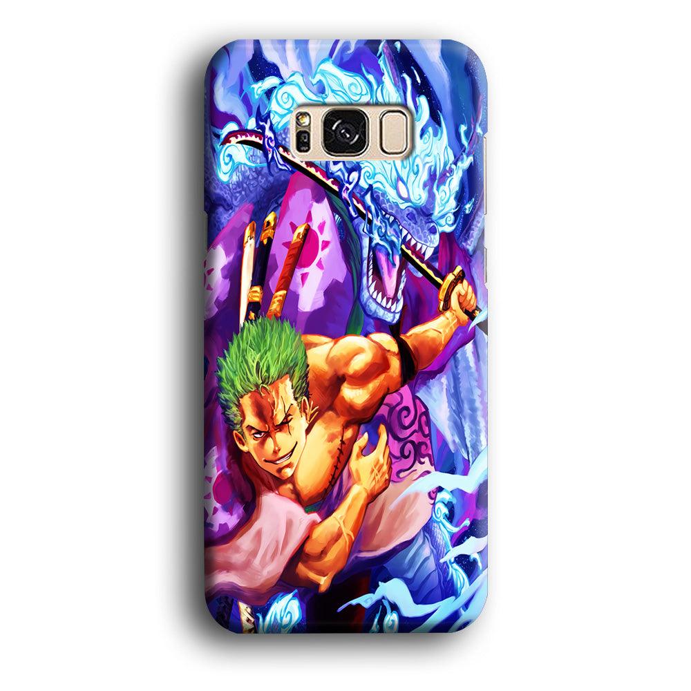 One Piece Zoro Dragon Samsung Galaxy S8 Case-Plastic / Full Wrap (3D Case)-Xtracase