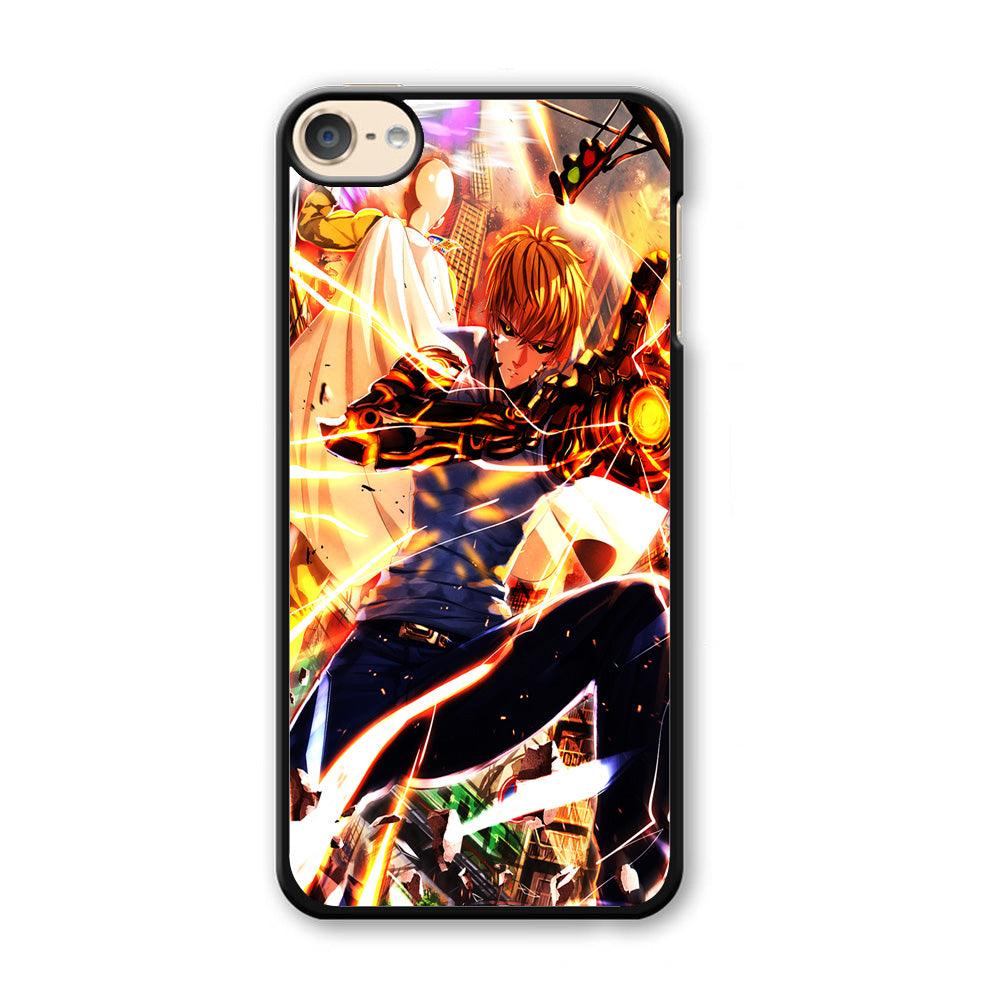 One Punch Man Genos Saitama iPod Touch 6 Case-Plastic / Black (2D Case)-Xtracase