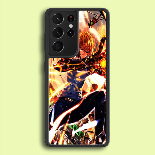 One Punch Man Genos Saitama Samsung Galaxy S25 Ultra Case-Plastic / Full Wrap (3D Case)-Xtracase