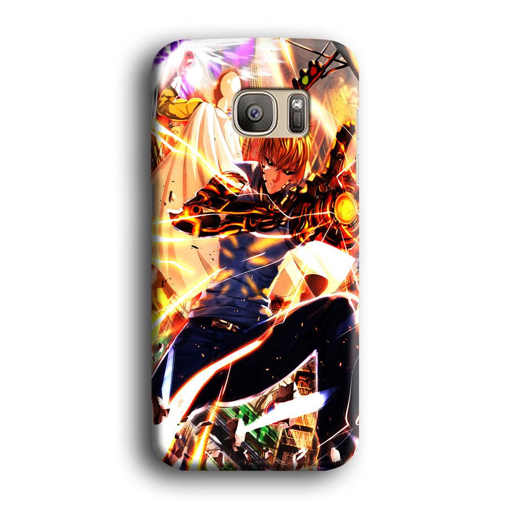 One Punch Man Genos Saitama Samsung Galaxy S7 Edge Case-Plastic / Full Wrap (3D Case)-Xtracase