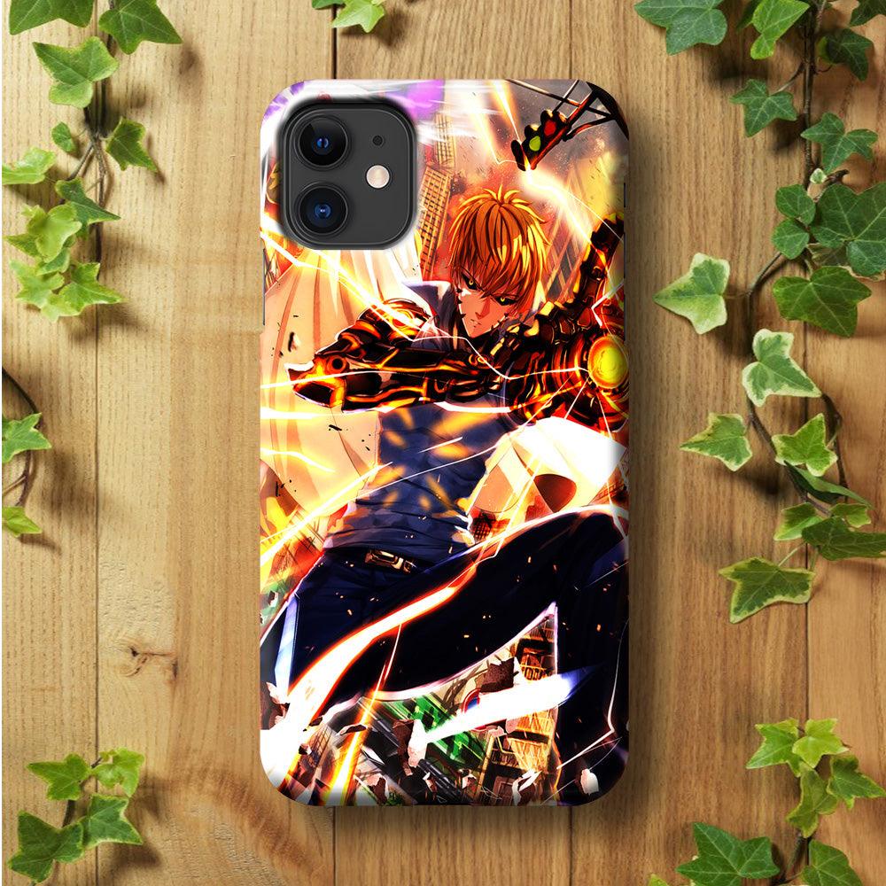 One Punch Man Genos Saitama iPhone 11 Case-Plastic / Full Wrap (3D Case)-Xtracase