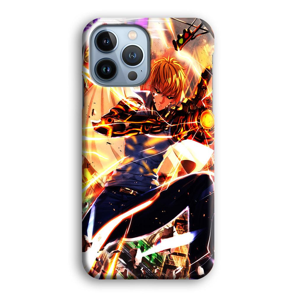 One Punch Man Genos Saitama iPhone 13 Pro Max Case-Plastic / Full Wrap (3D Case)-Xtracase