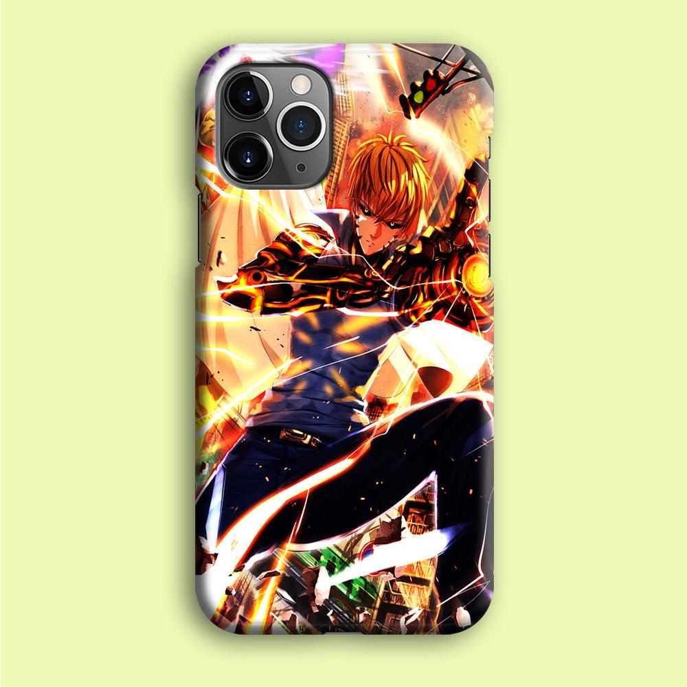 One Punch Man Genos Saitama iPhone 12 Pro Case-Plastic / Full Wrap (3D Case)-Xtracase