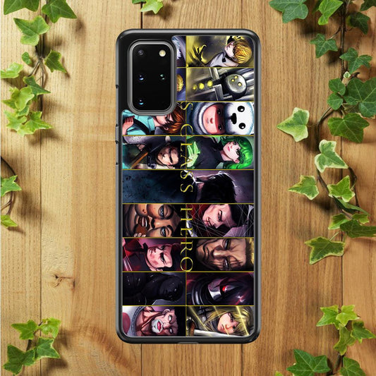 One Punch Man S-Class Hero Samsung Galaxy S20 Plus Case-Rubber / White (2D Case)-Xtracase