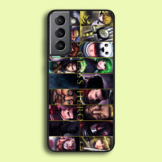 One Punch Man S-Class Hero Samsung Galaxy S21 Plus Case-Rubber / Black (2D Case)-Xtracase