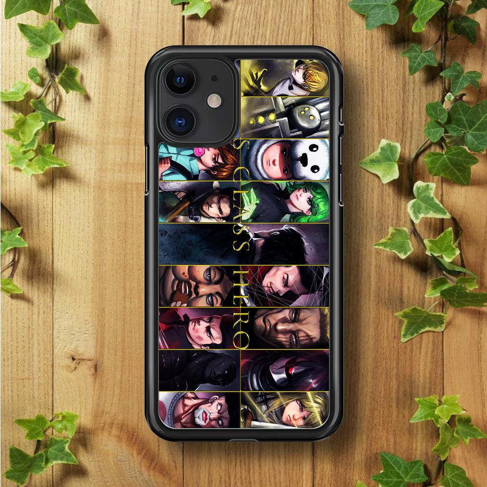 One Punch Man S-Class Hero iPhone 11 Case-Rubber / Black (2D Case)-Xtracase