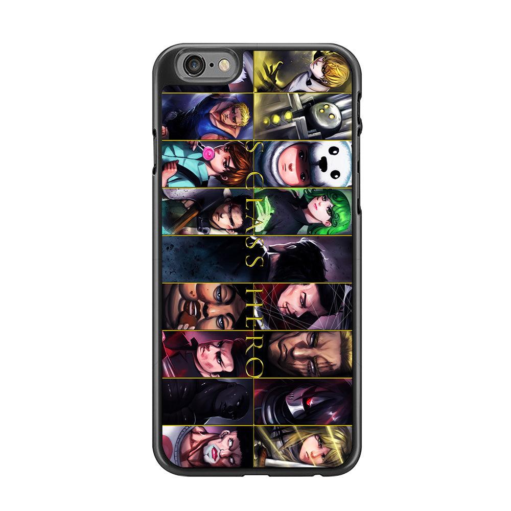 One Punch Man S-Class Hero iPhone 6 | 6s Case-Rubber / Black (2D Case)-Xtracase