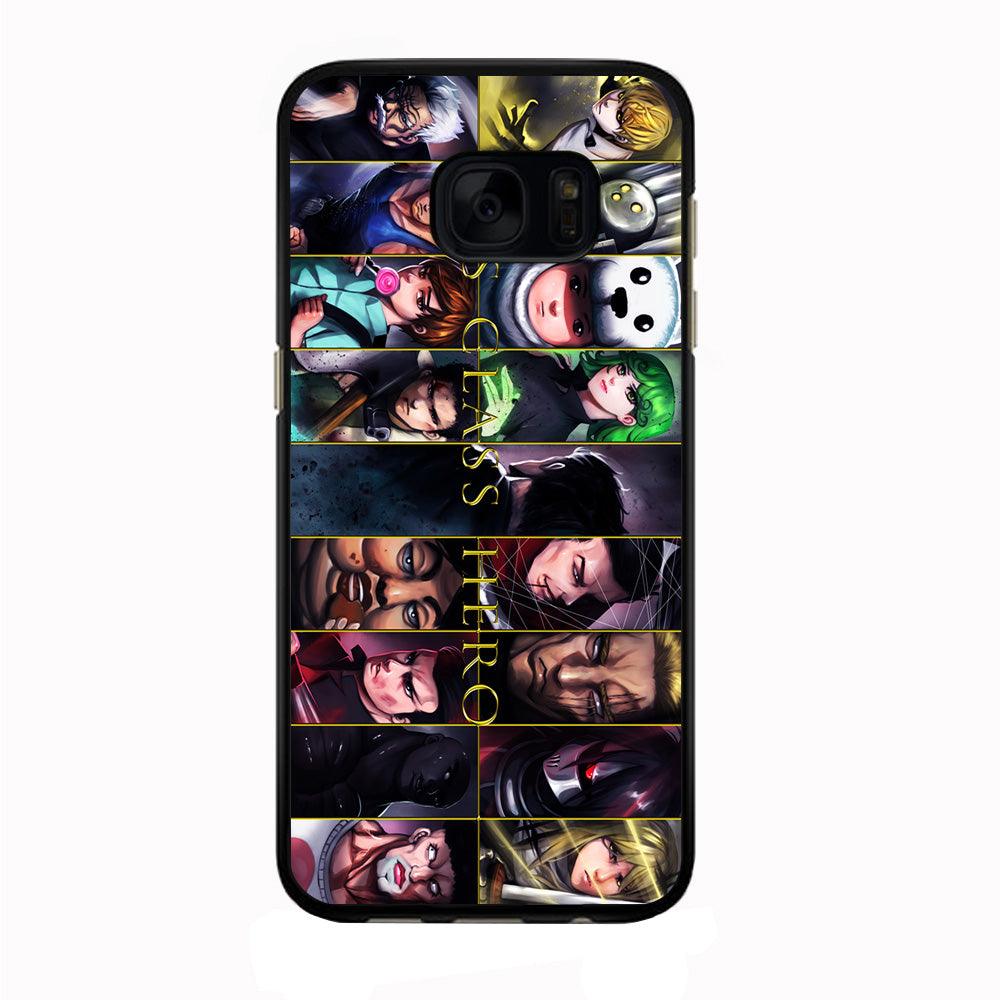 One Punch Man S-Class Hero Samsung Galaxy S7 Edge Case-Rubber / Black (2D Case)-Xtracase