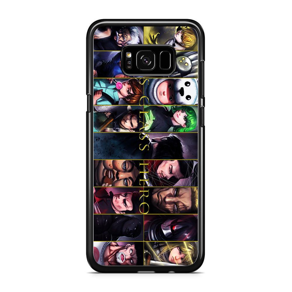 One Punch Man S-Class Hero Samsung Galaxy S8 Case-Rubber / Black (2D Case)-Xtracase