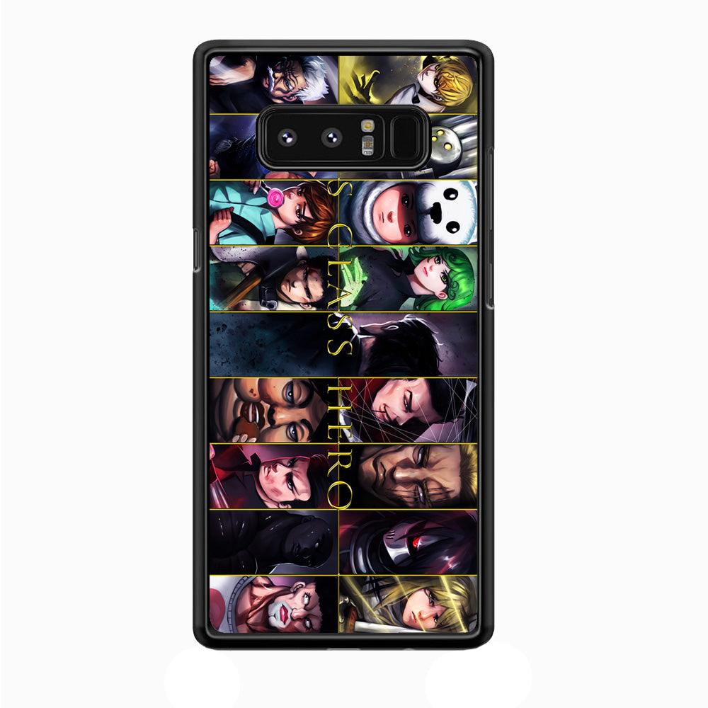 One Punch Man S-Class Hero Samsung Galaxy Note 8 Case-Plastic / Full Wrap (3D Case)-Xtracase