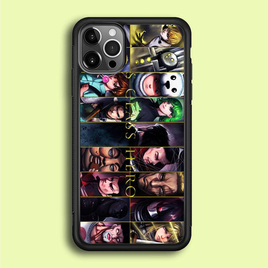 One Punch Man S-Class Hero iPhone 12 Pro Max Case-Rubber / Black (2D Case)-Xtracase