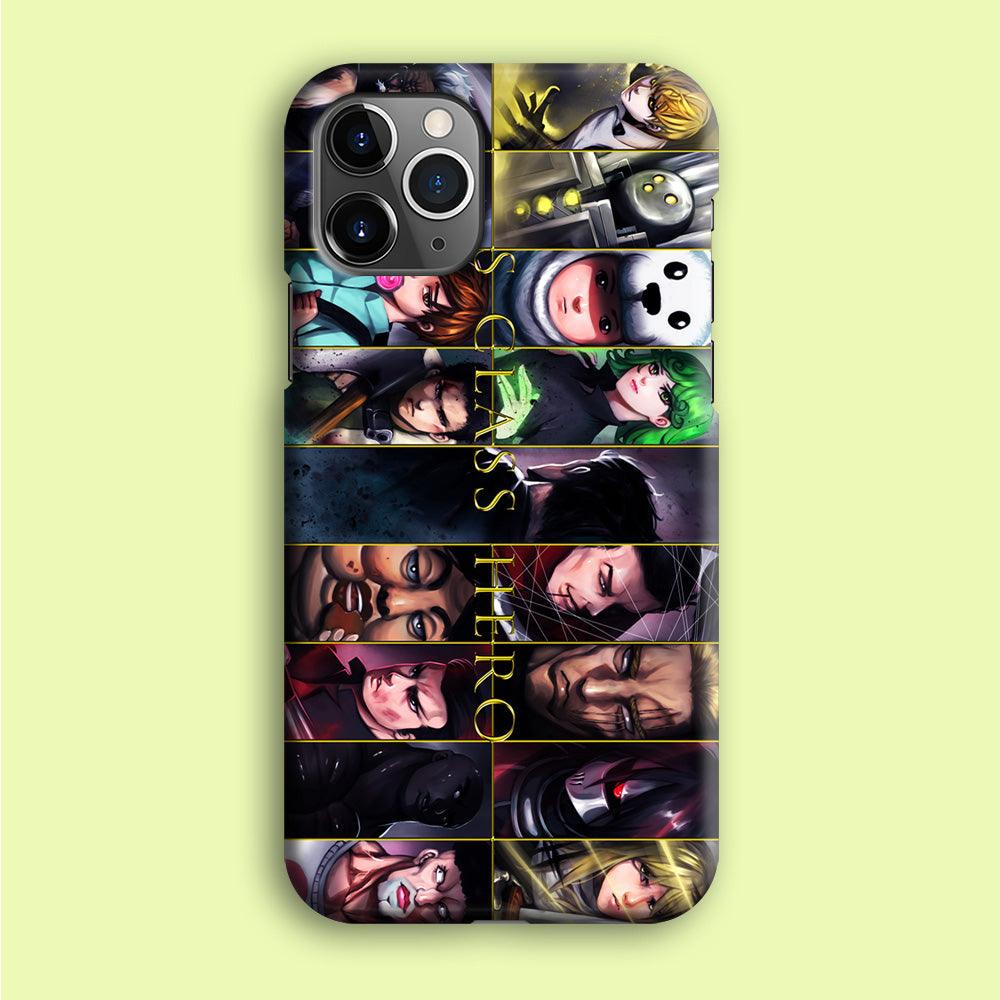 One Punch Man S-Class Hero iPhone 12 Pro Case-Plastic / Full Wrap (3D Case)-Xtracase