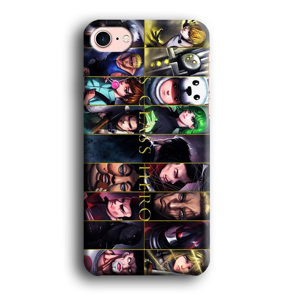 One Punch Man S-Class Hero iPhone 7 Case-Plastic / Full Wrap (3D Case)-Xtracase