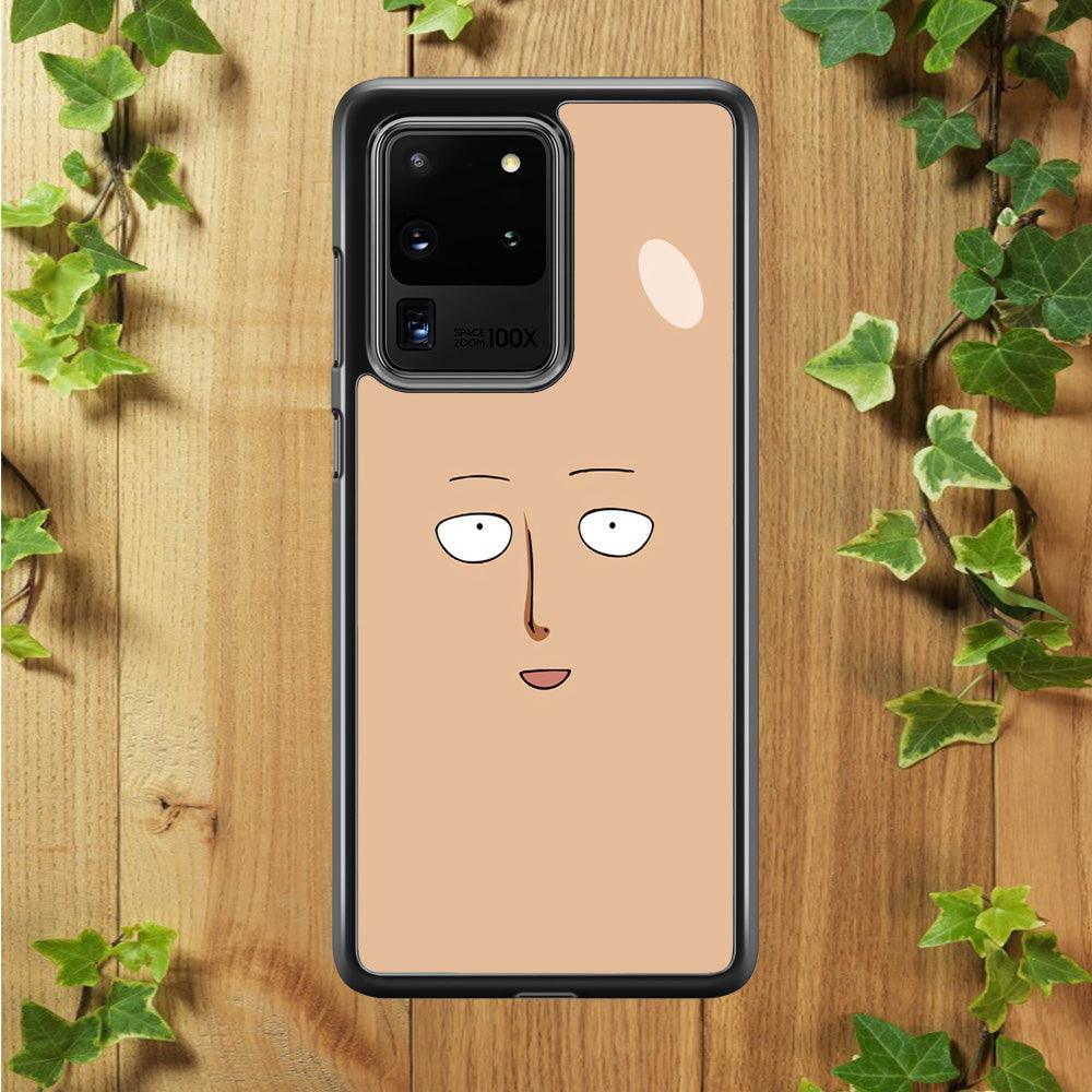 One Punch Man Saitama Face Samsung Galaxy S20 Ultra Case-Plastic / Full Wrap (3D Case)-Xtracase