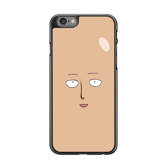 One Punch Man Saitama Face iPhone 6 | 6s Case-Rubber / Black (2D Case)-Xtracase