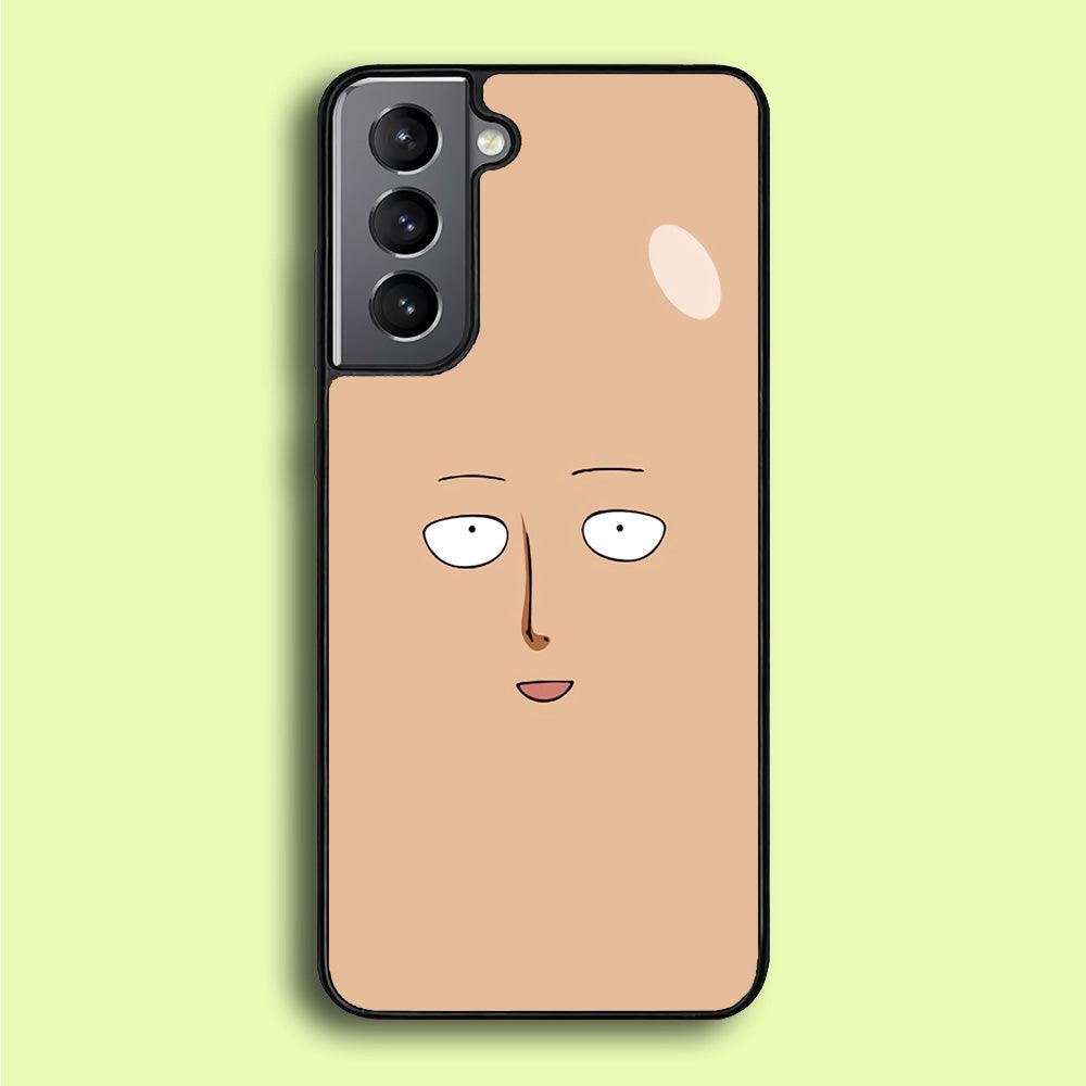 One Punch Man Saitama Face Samsung Galaxy A16 Case-Rubber / Black (2D Case)-Xtracase