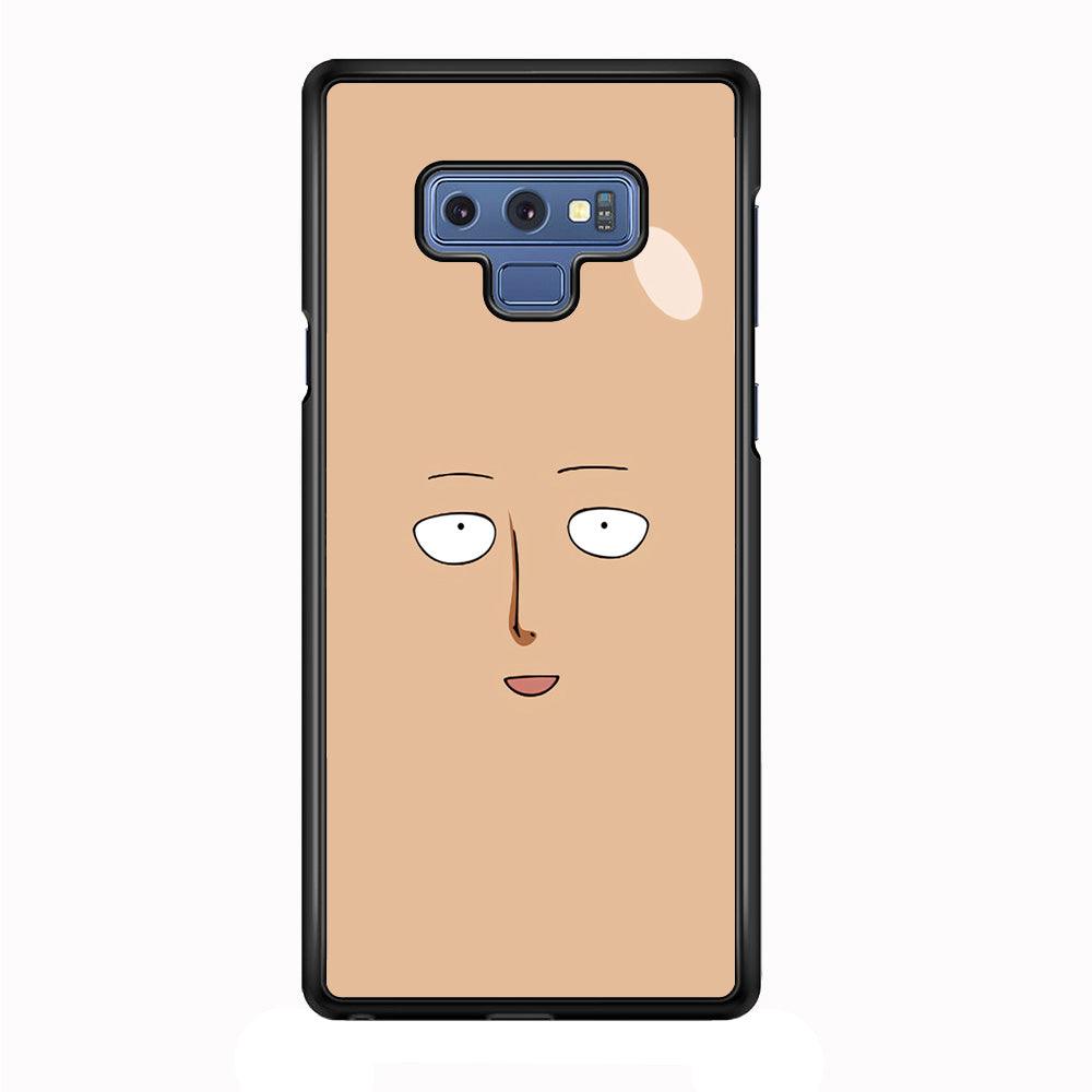 One Punch Man Saitama Face Samsung Galaxy Note 9 Case-Rubber / Black (2D Case)-Xtracase
