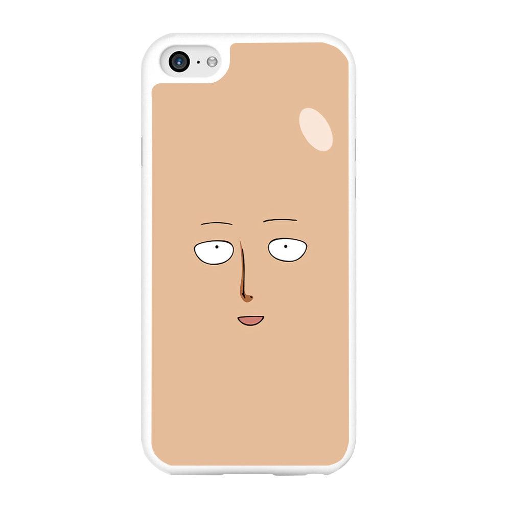 One Punch Man Saitama Face iPhone 6 | 6s Case-Rubber / White (2D Case)-Xtracase