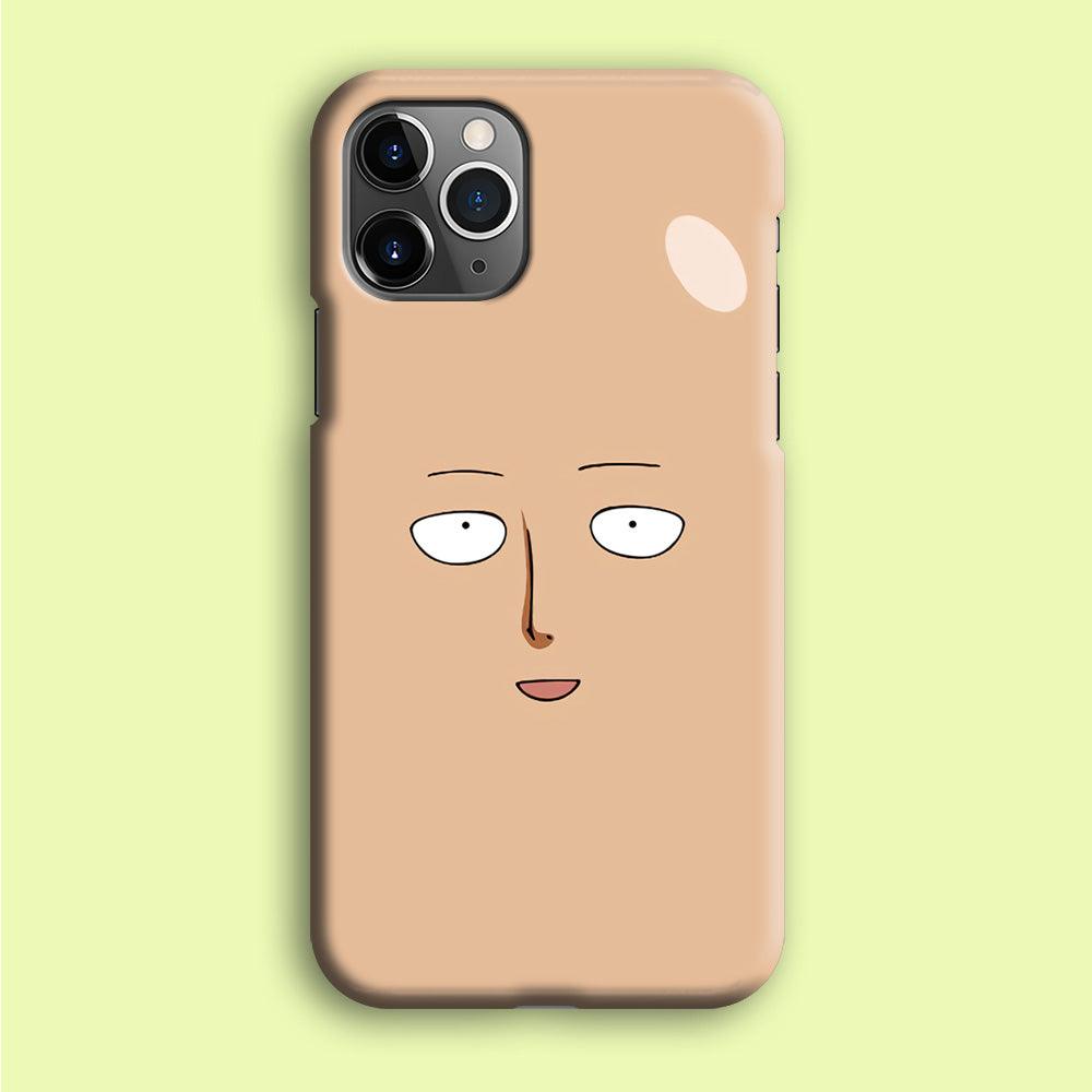 One Punch Man Saitama Face iPhone 12 Pro Max Case-Plastic / Full Wrap (3D Case)-Xtracase