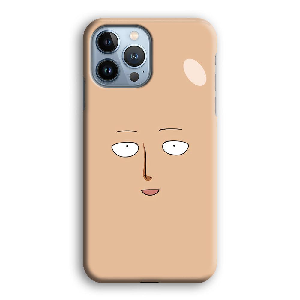 One Punch Man Saitama Face iPhone 13 Pro Case-Plastic / Full Wrap (3D Case)-Xtracase