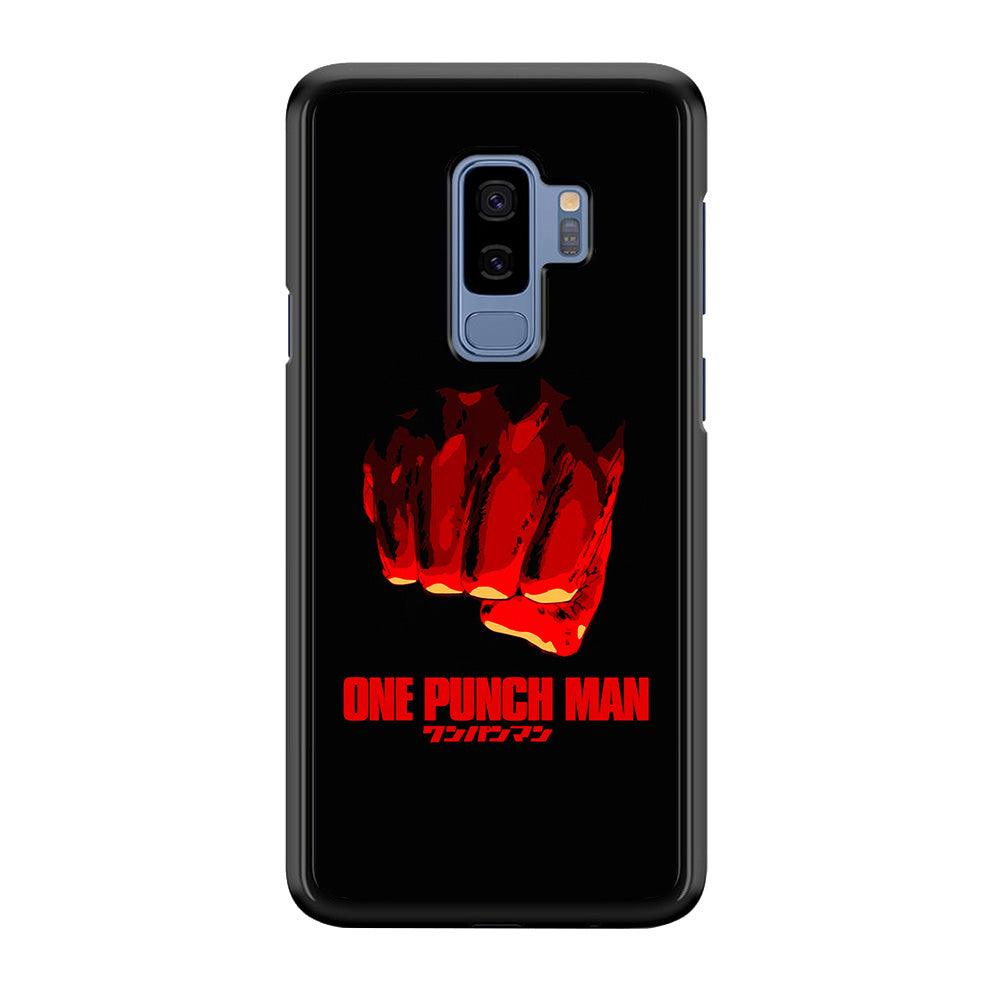 One Punch Man Saitama Fist Samsung Galaxy S9 Plus Case-Rubber / Black (2D Case)-Xtracase