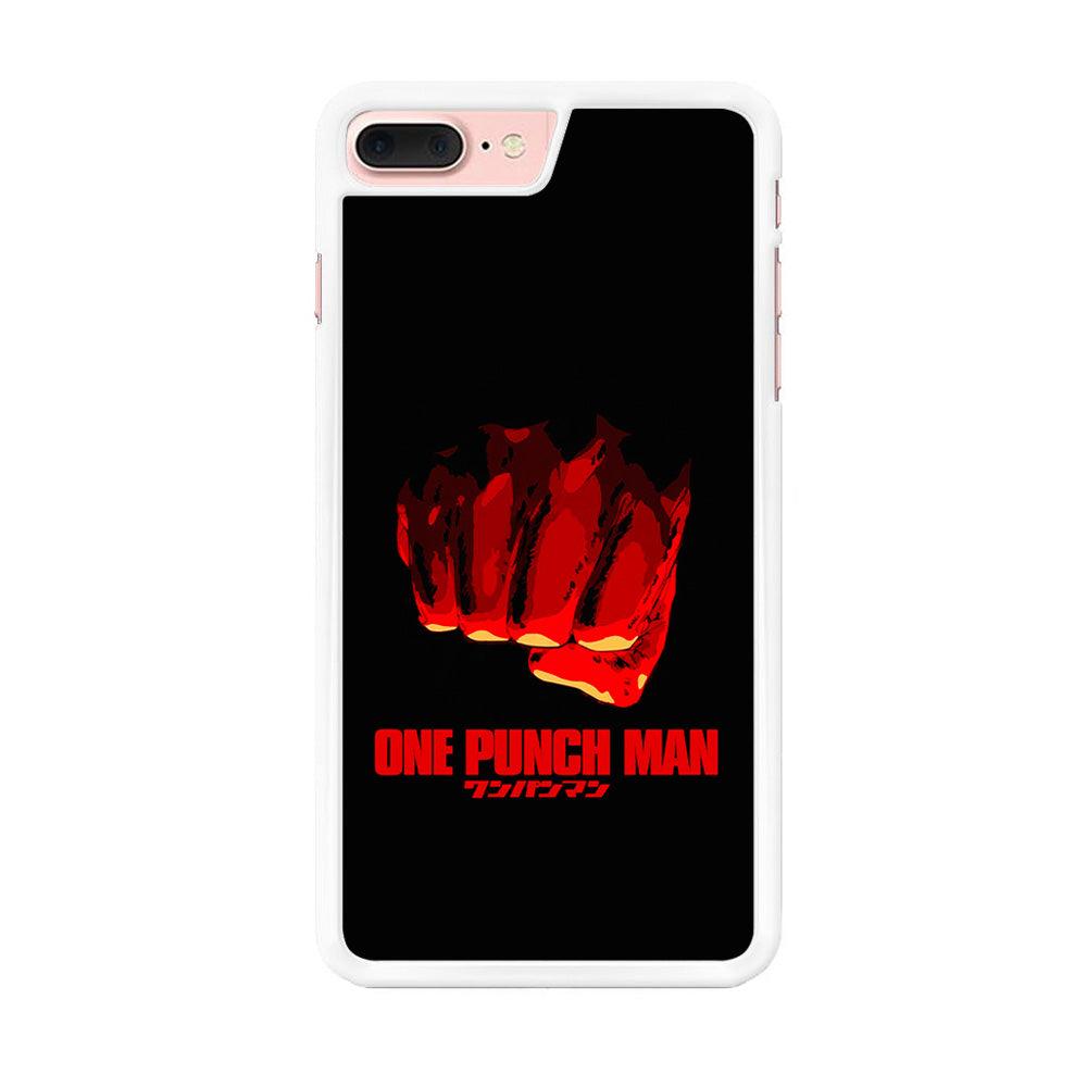 One Punch Man Saitama Fist iPhone 7 Plus Case-Rubber / White (2D Case)-Xtracase