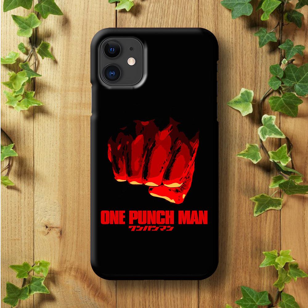One Punch Man Saitama Fist iPhone 11 Case-Plastic / Full Wrap (3D Case)-Xtracase