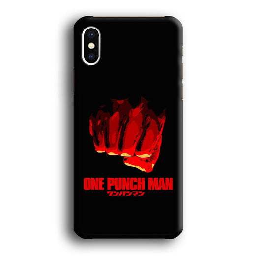 One Punch Man Saitama Fist iPhone X Case-Plastic / Full Wrap (3D Case)-Xtracase