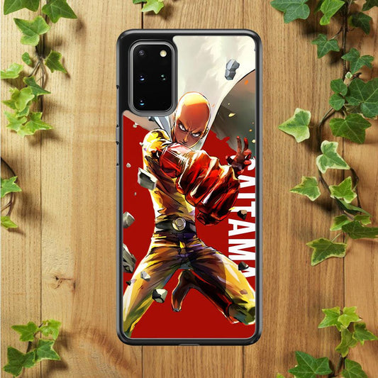 One Punch Man Saitama Red Samsung Galaxy S20 Plus Case-Plastic / Full Wrap (3D Case)-Xtracase