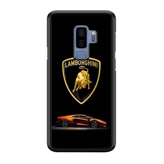 Orange Car Lamborghini Logo Samsung Galaxy S9 Plus Case-Plastic / Full Wrap (3D Case)-Xtracase
